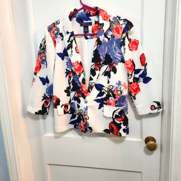 NYCC New York clothing floral Blazer - Picture 1 of 7
